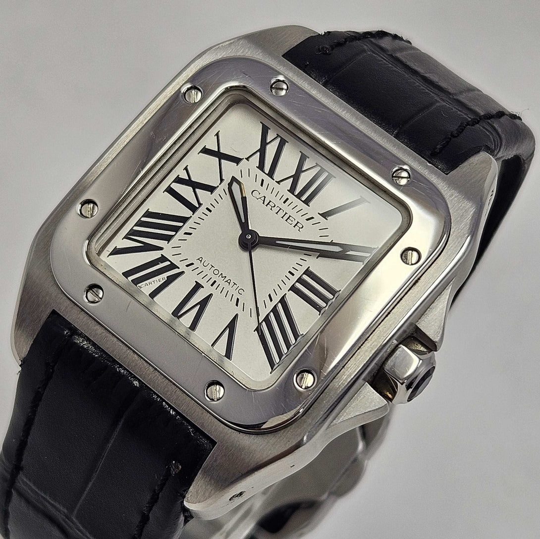 Reloj Cartier Santos 100 Mediano Automático