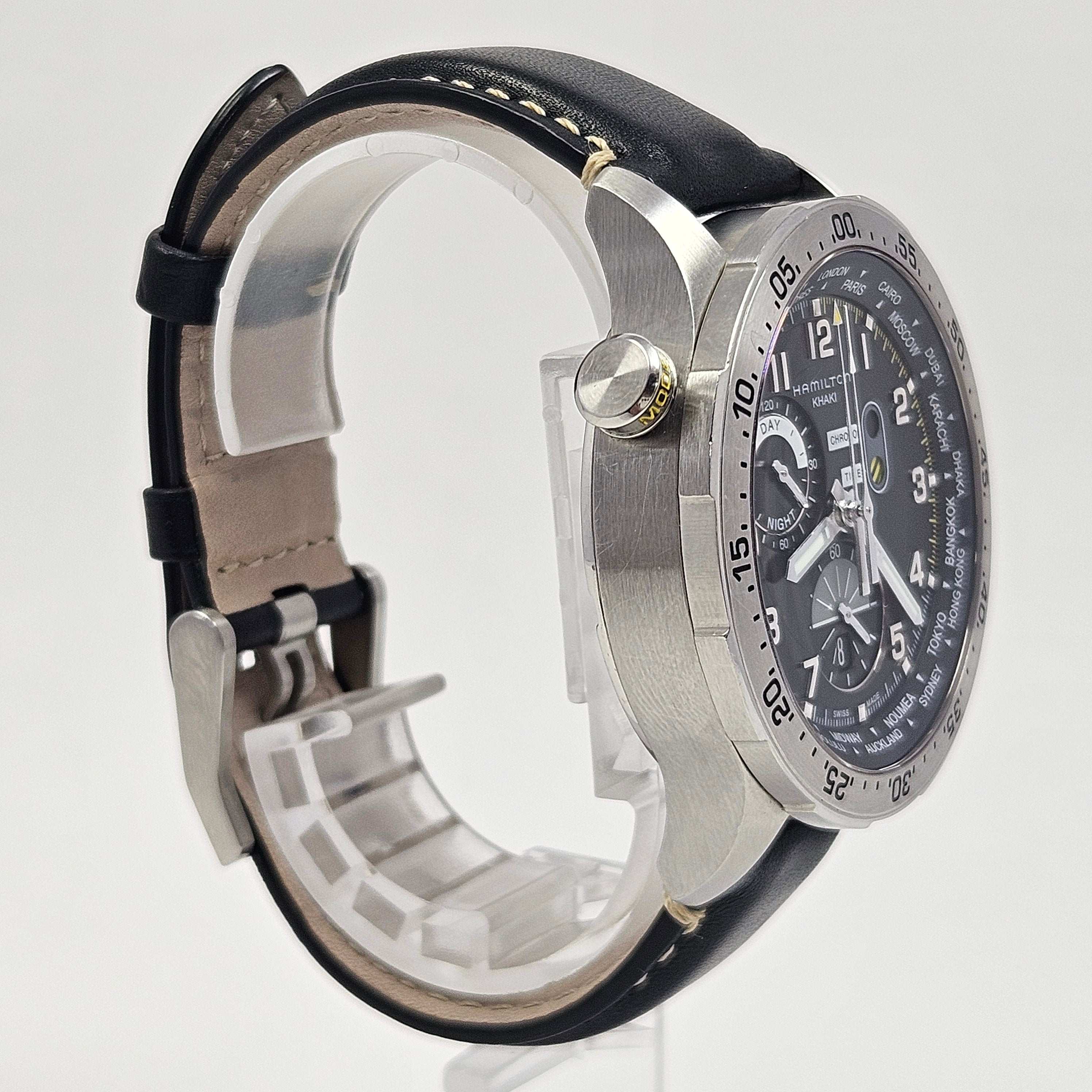 Reloj Hamilton Khaki Aviation Worldtimer Crono Quartz