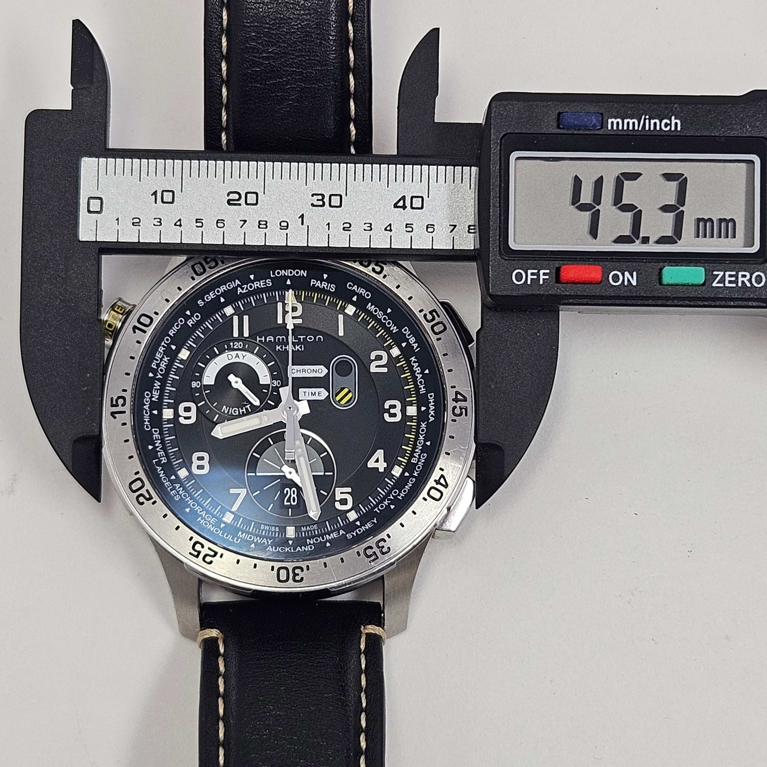 Reloj Hamilton Khaki Aviation Worldtimer Crono Quartz
