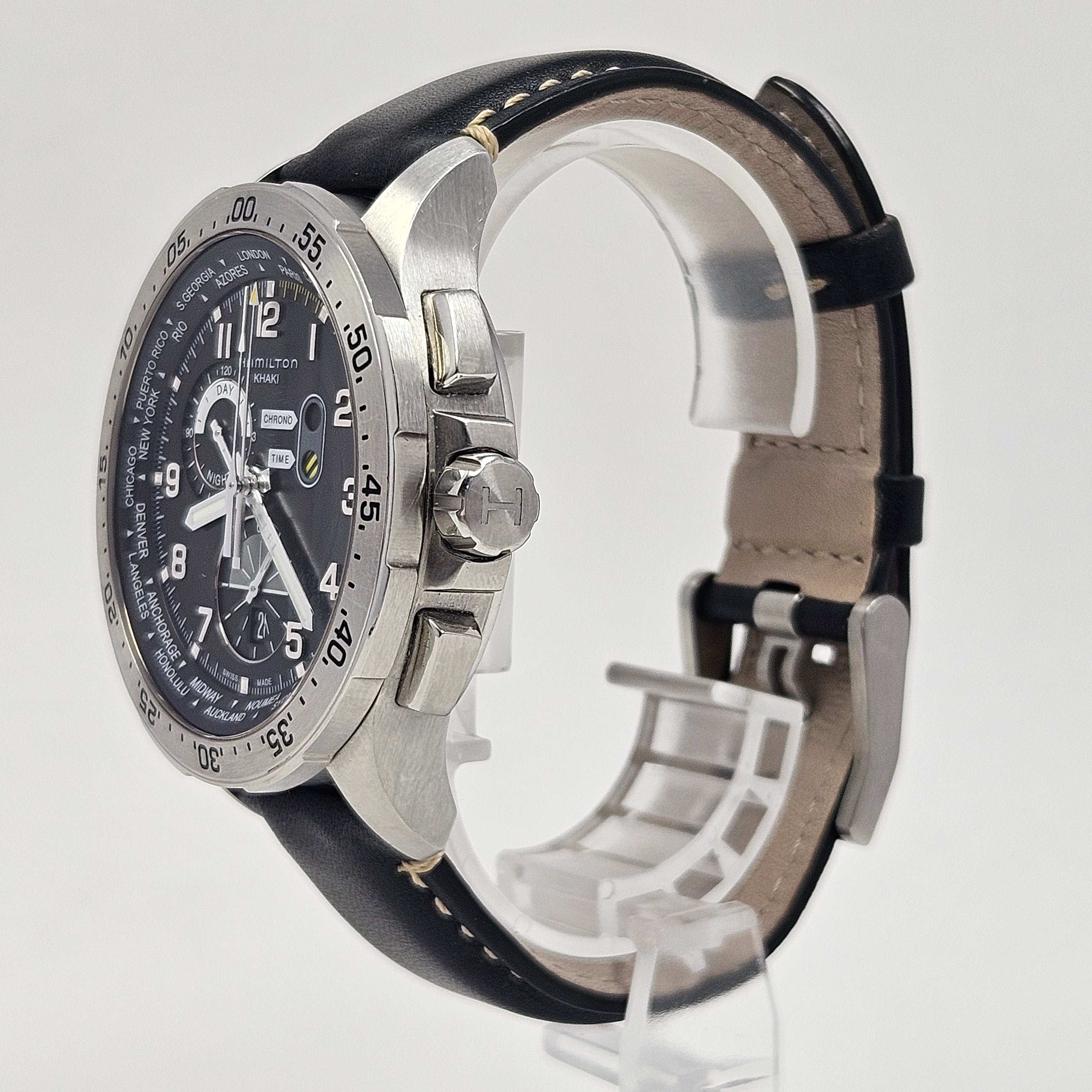 Reloj Hamilton Khaki Aviation Worldtimer Crono Quartz