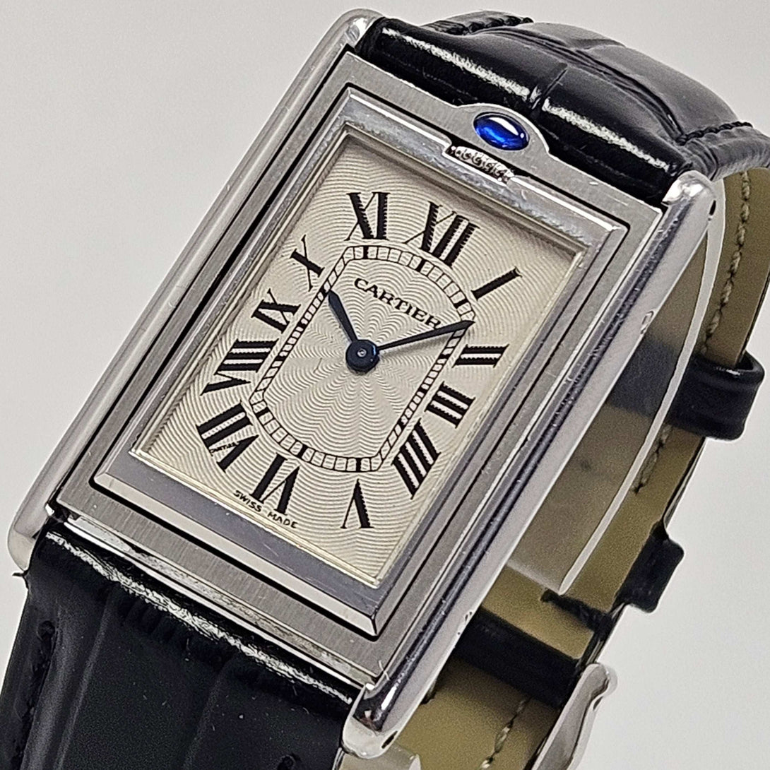 Reloj Cartier Tank Basculante 2390 Cuerda Manual Largo